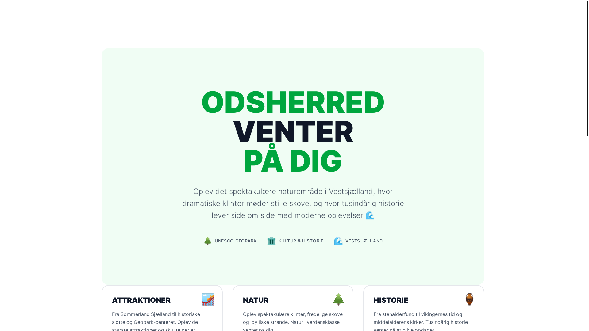 website screenshot of https://vejentilodsherred.pages.dev/