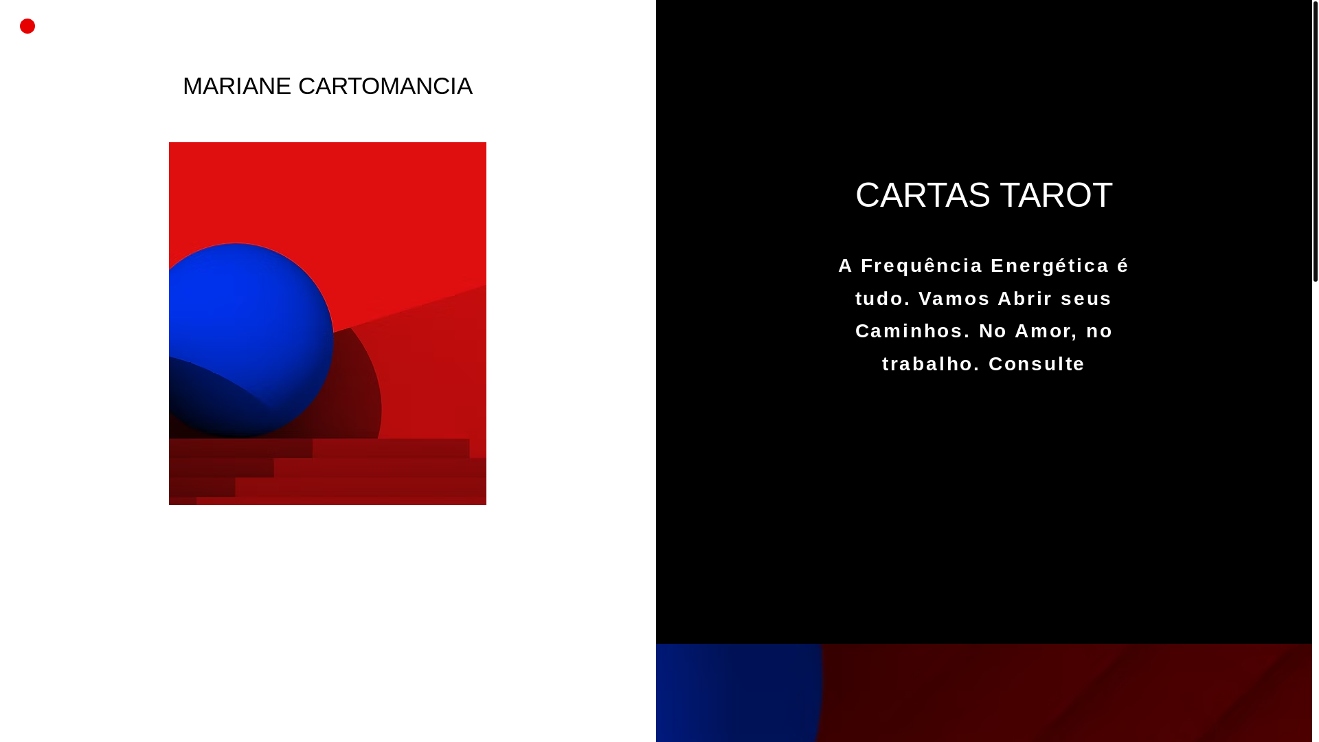 website screenshot of https://marianecartomancia.online/