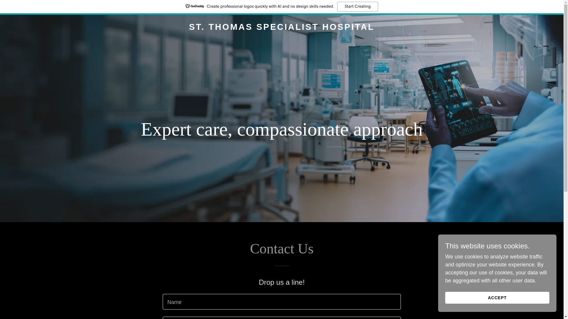 website screenshot of https://stthomashosptial.com/