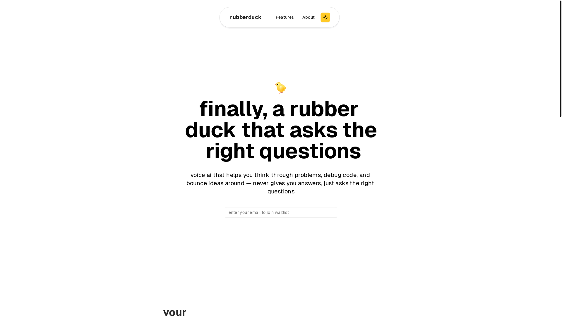 website screenshot of https://withducky.com/