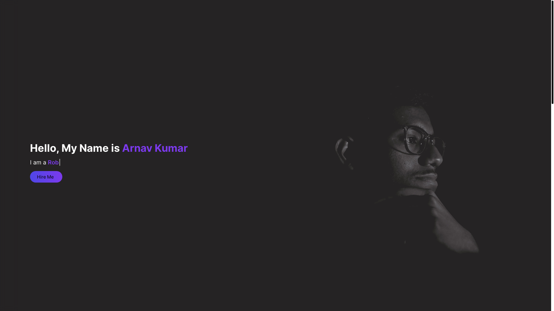 website screenshot of https://itsarnav.me/