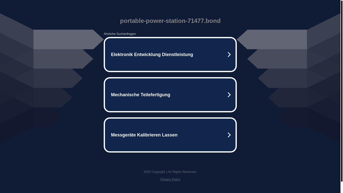 website screenshot of https://portable-power-station-71477.bond/