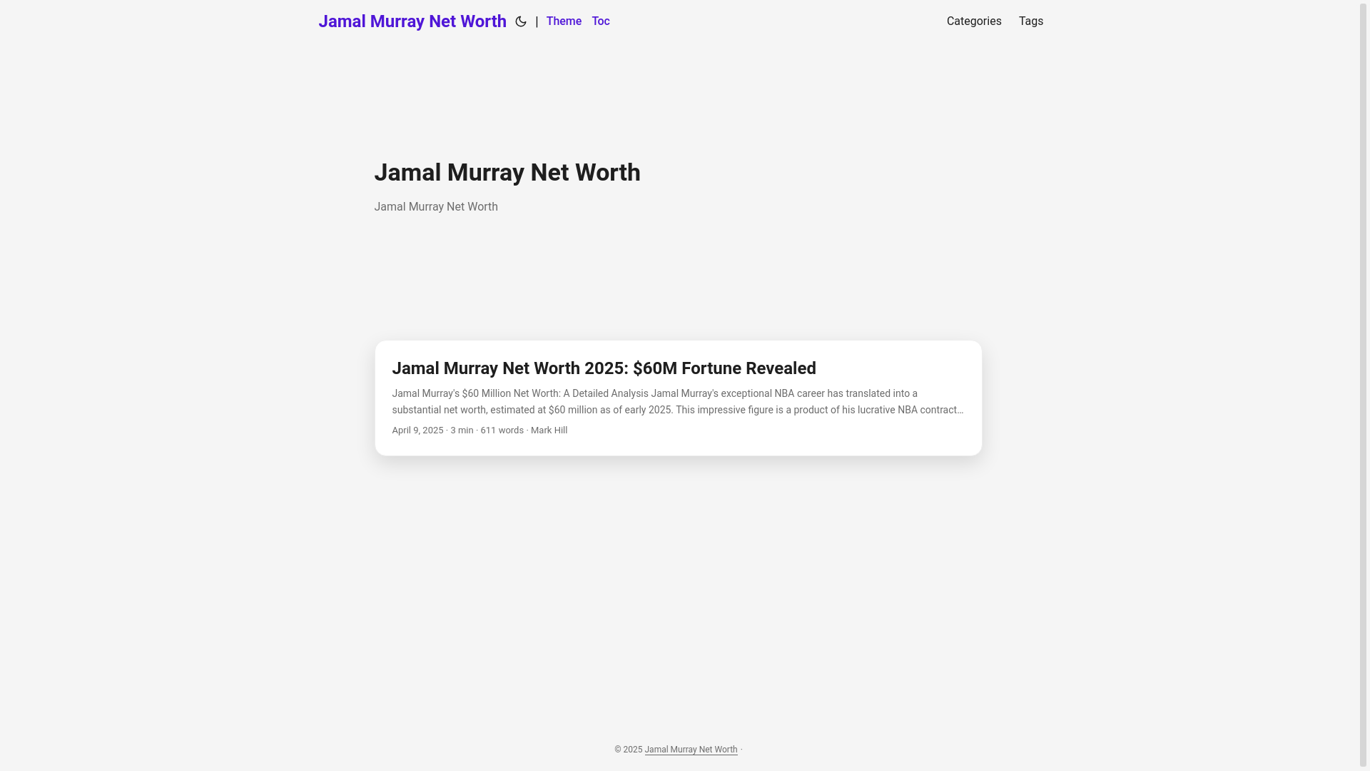 website screenshot of https://jamal-murray-net-worth.pages.dev/