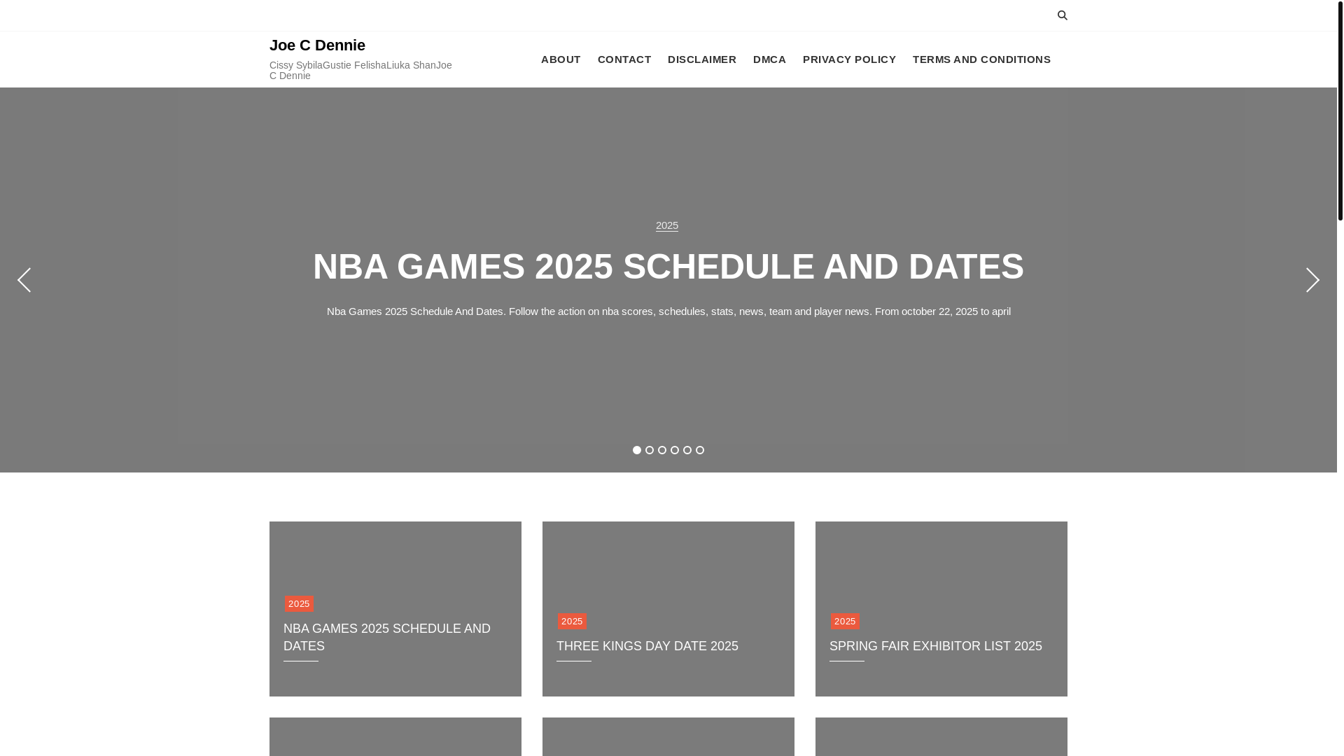 website screenshot of https://joecdenniec.pages.dev/