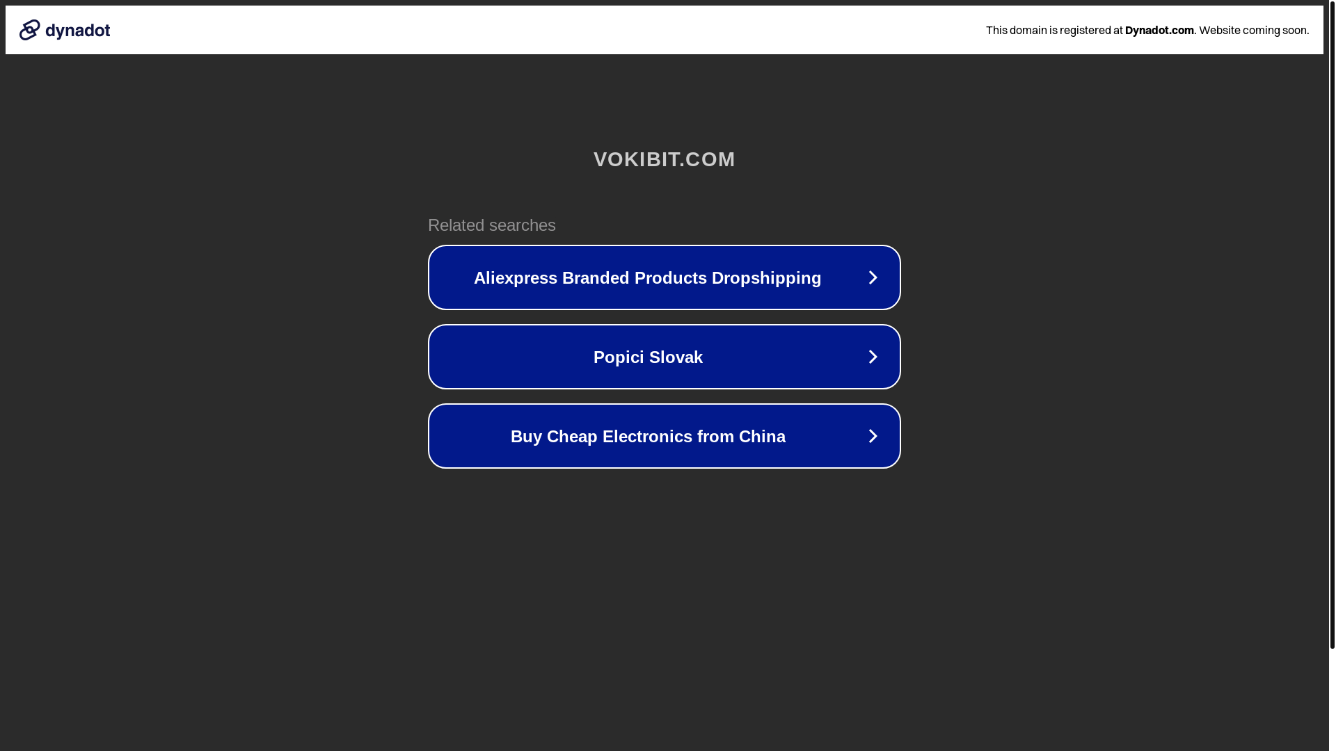 website screenshot of https://vokibit.com/