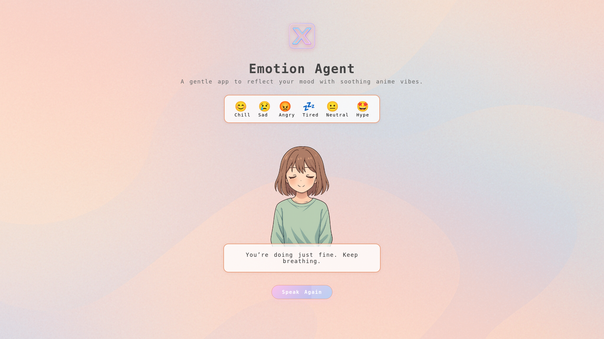 website screenshot of https://emotionagent.org/