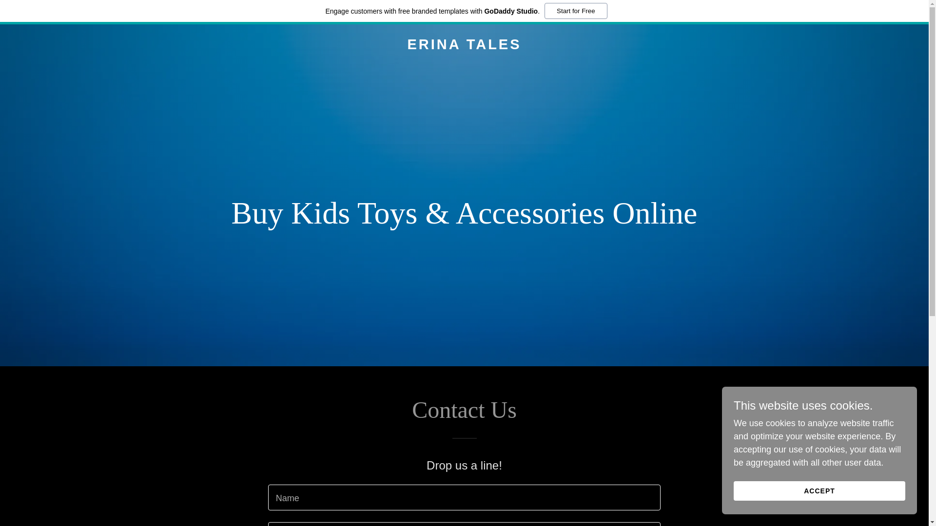website screenshot of https://erinatales.com/