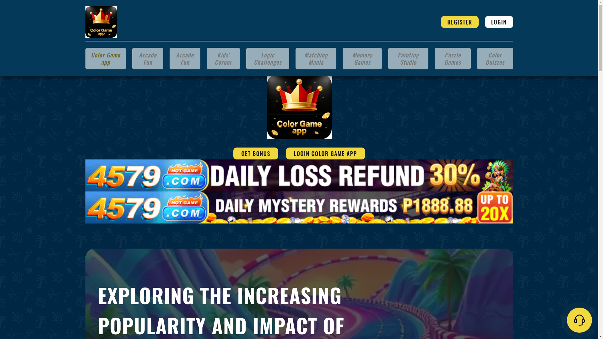 website screenshot of https://colorgameapps.com/