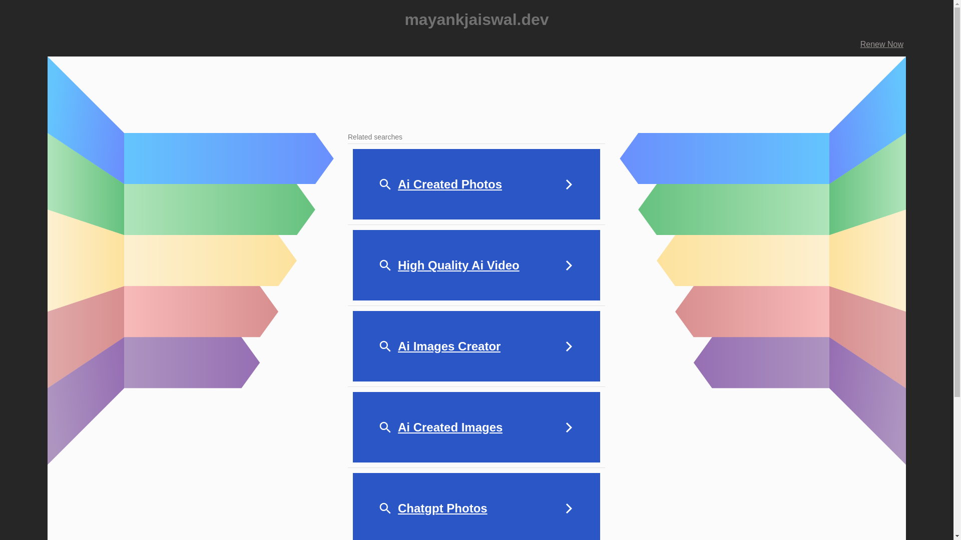 website screenshot of https://mayankjaiswal.dev/