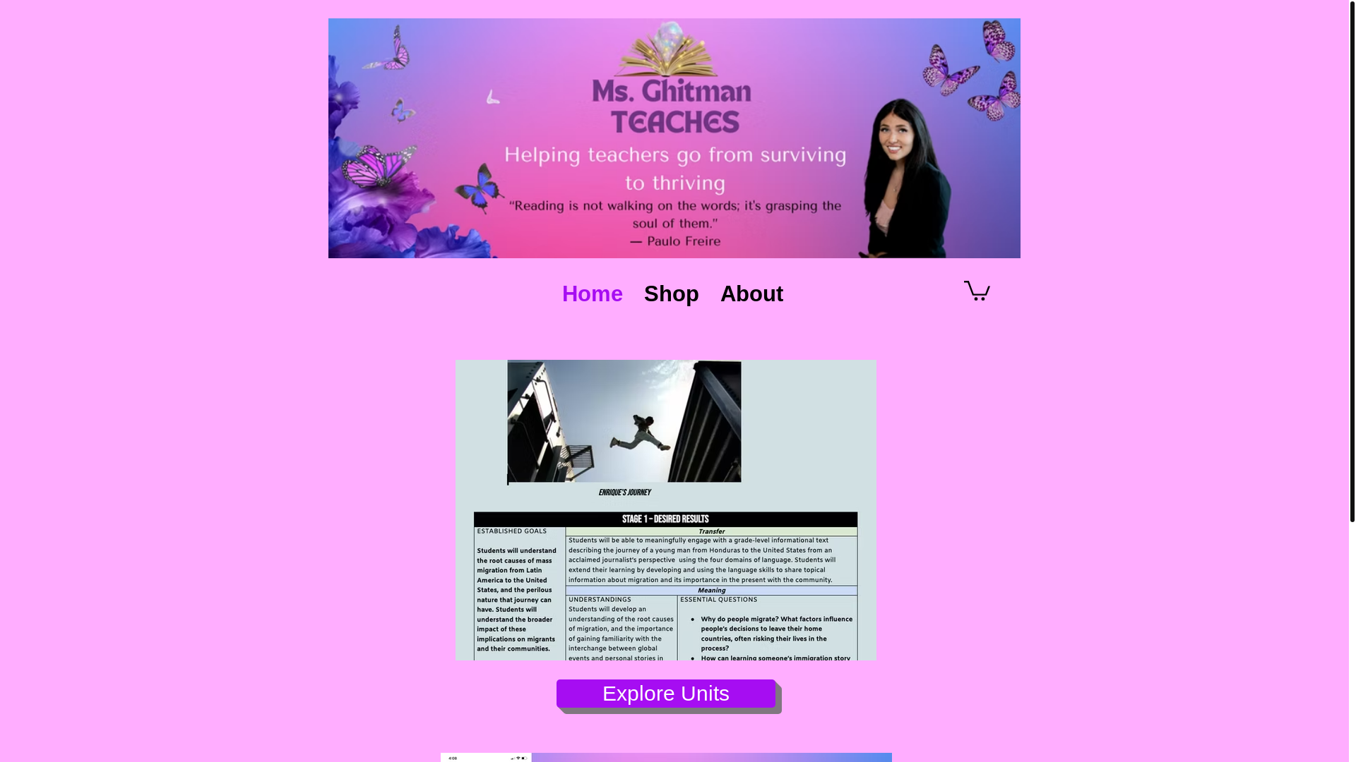 website screenshot of https://msghitmanteaches.com/