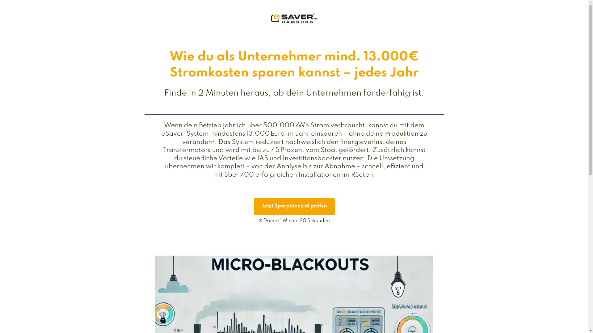 website screenshot of https://beratung-esaver.de/