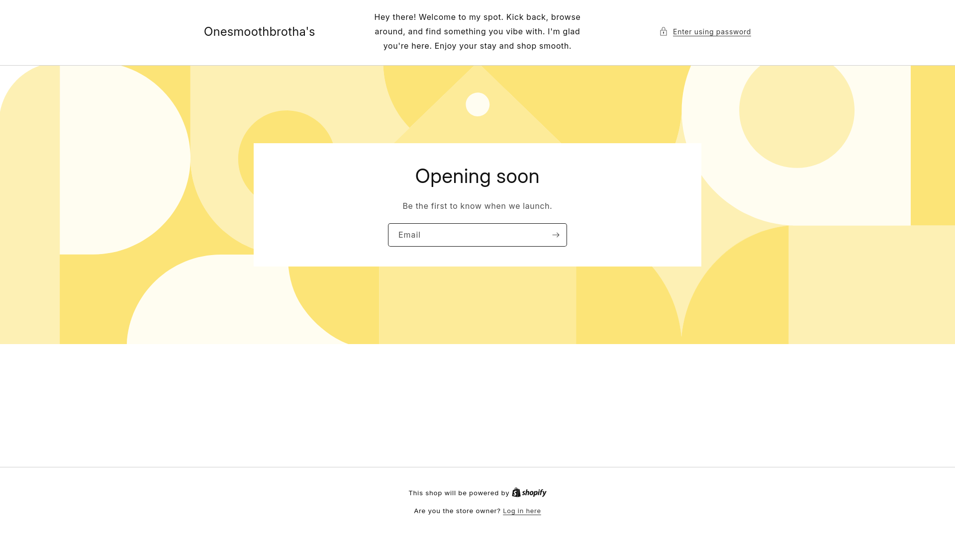 website screenshot of https://onesmoothbrothamerch.com/