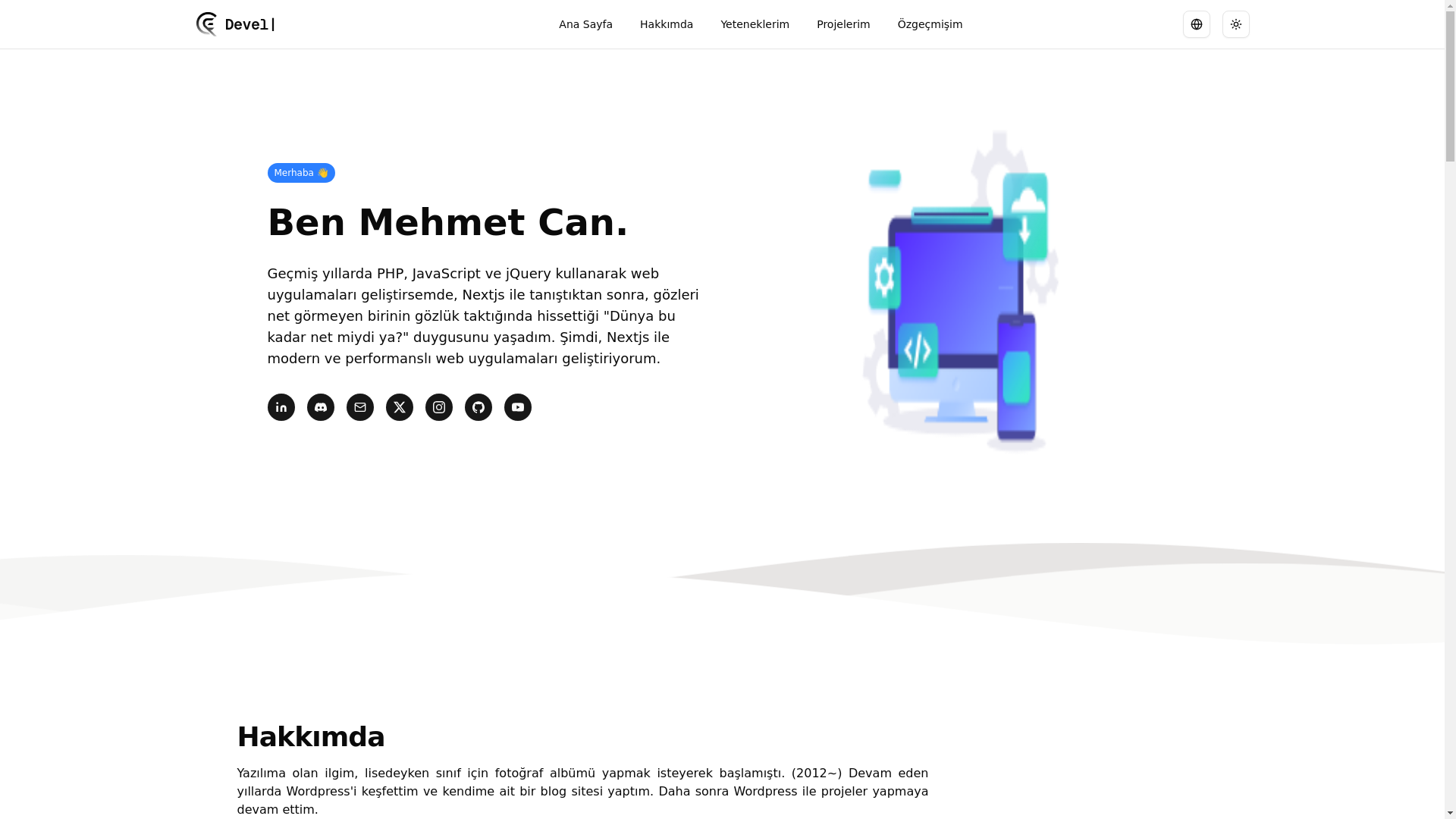 website screenshot of https://canertan-dev.pages.dev/