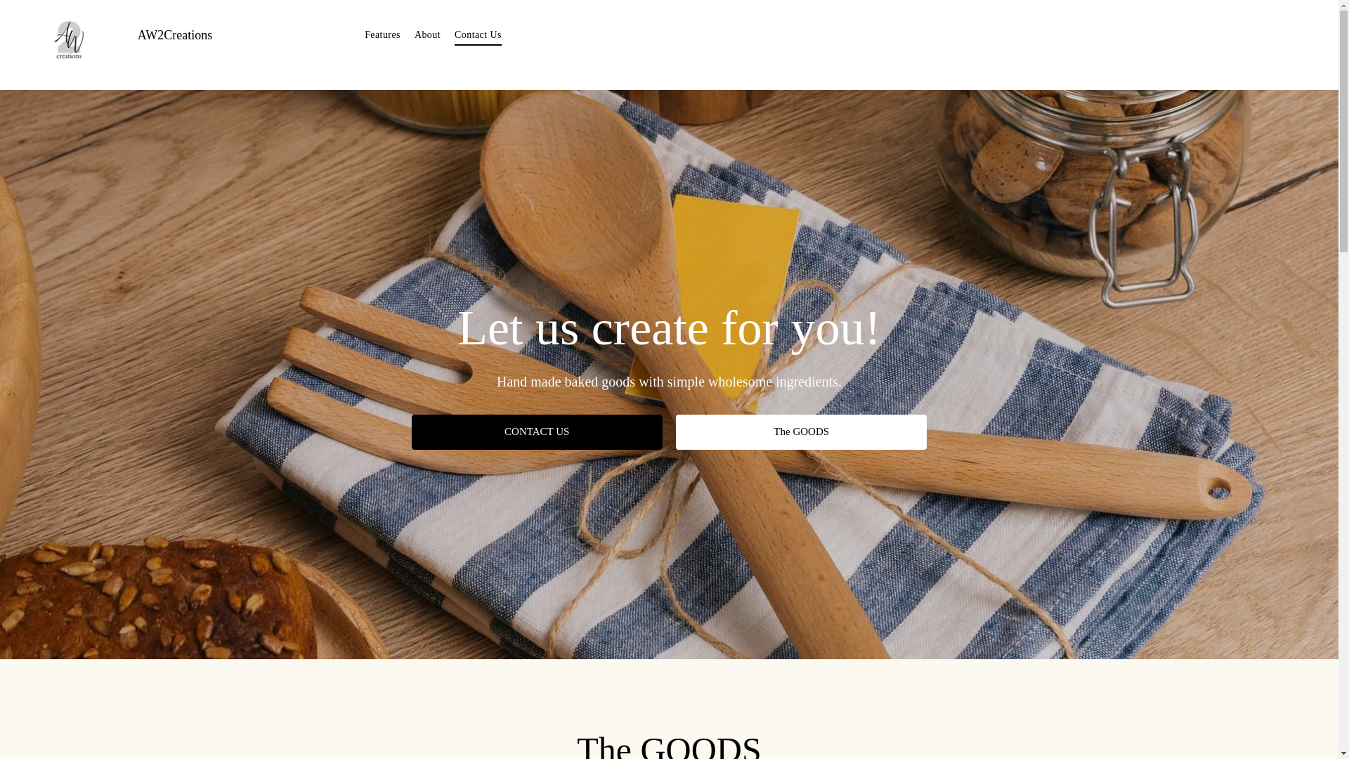 website screenshot of https://aw2creations.com/