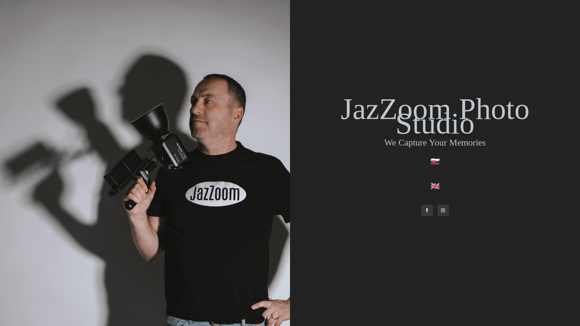 website screenshot of https://jazzoomphotostudio.sk/