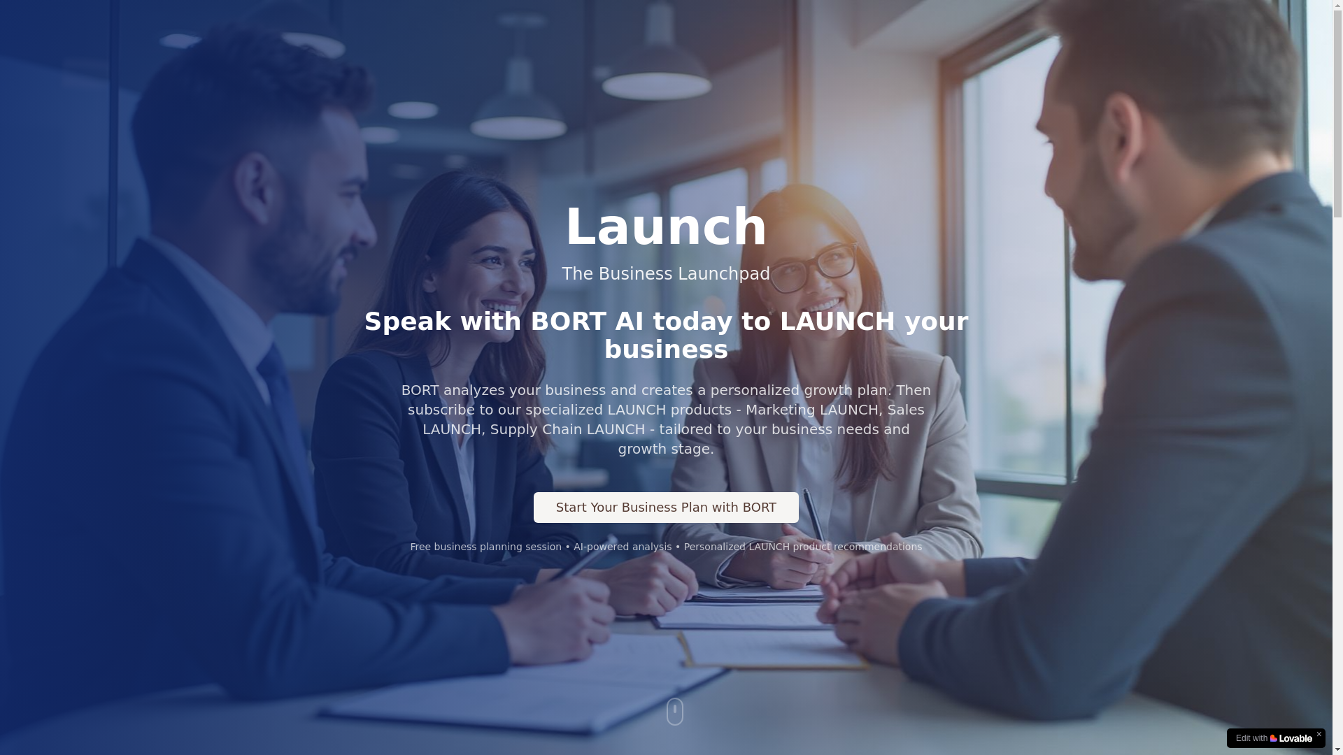 website screenshot of https://bortlaunch.uk/