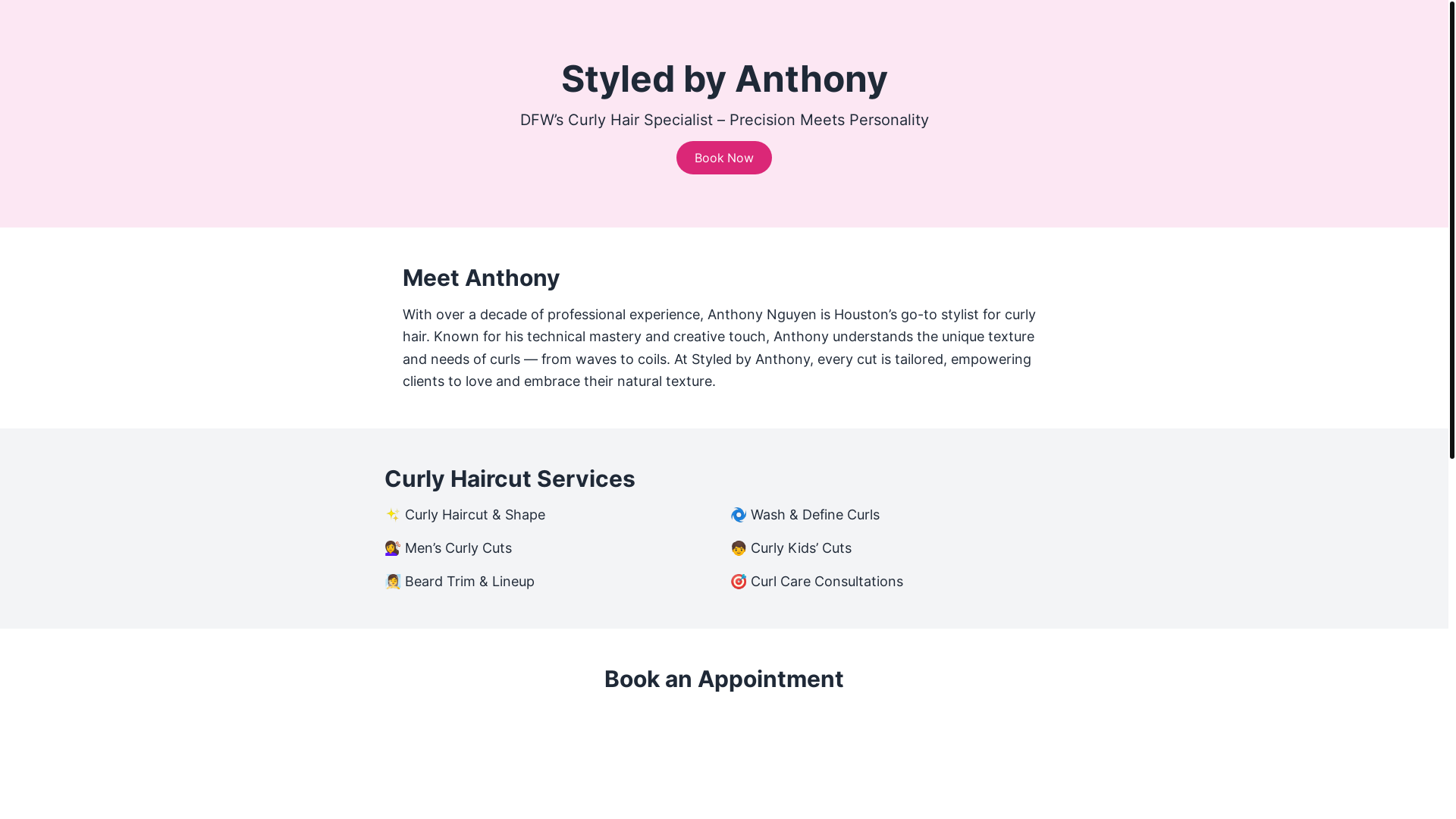 website screenshot of https://salon-site-c1s.pages.dev/