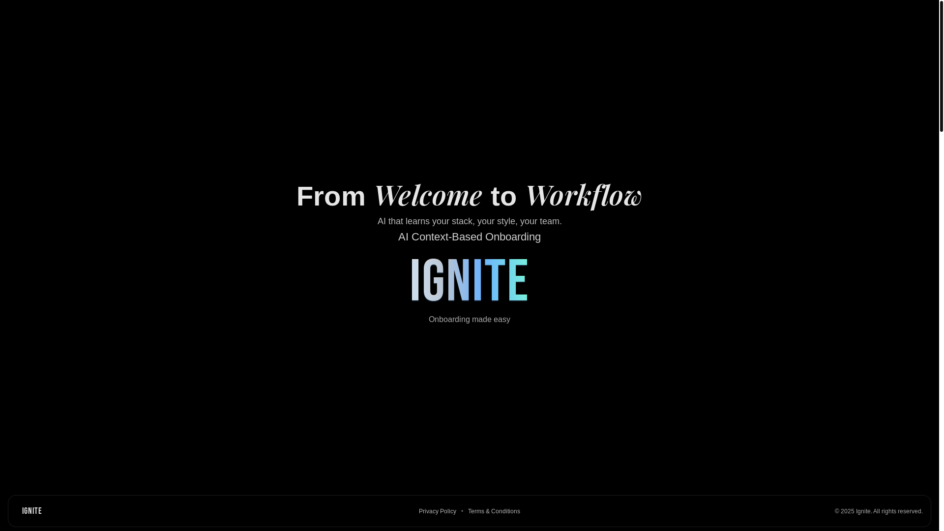 website screenshot of https://ignite-onboarding.com/
