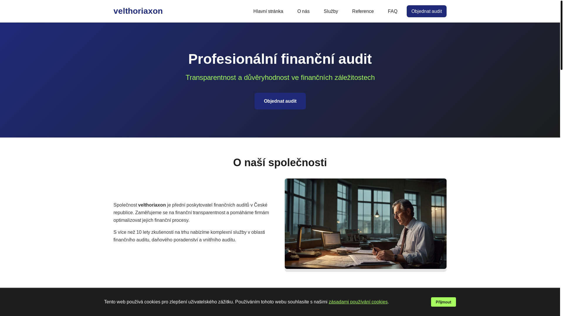 website screenshot of https://velthoriaxon.com/