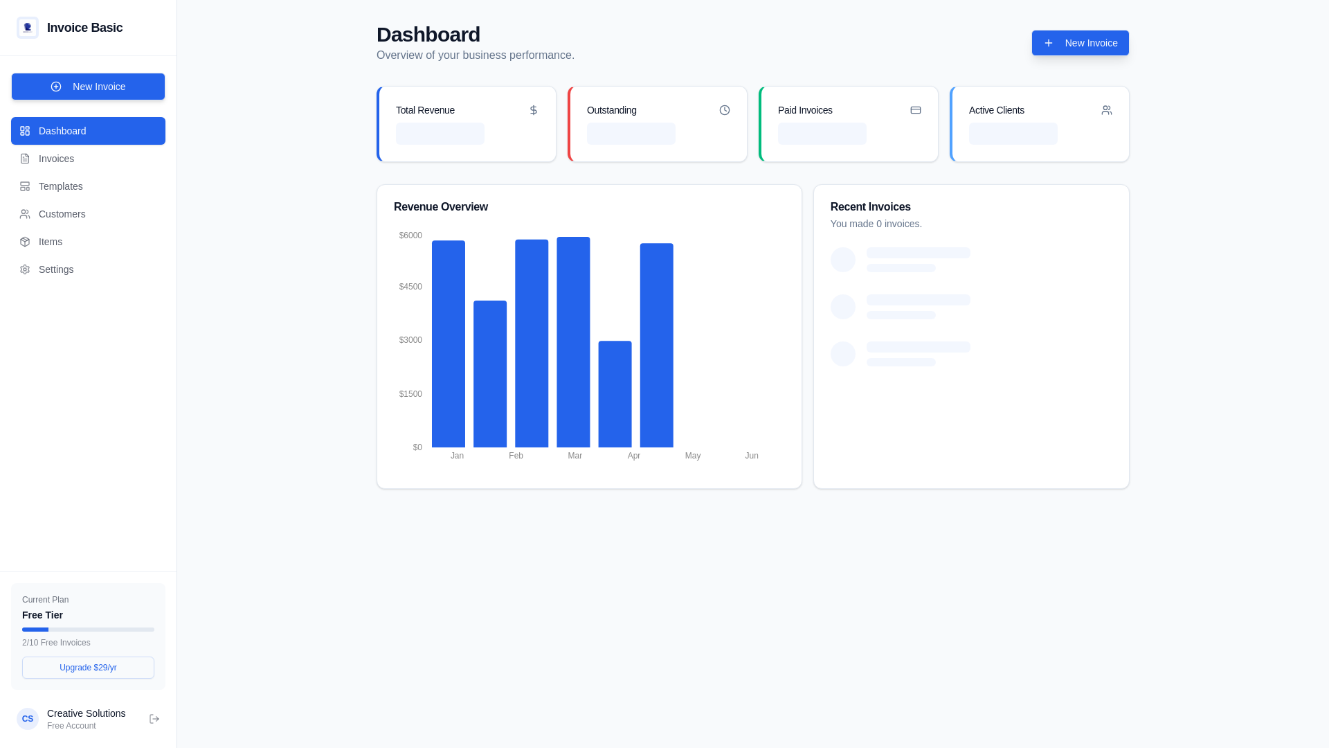 website screenshot of https://invoicebasic.pro/