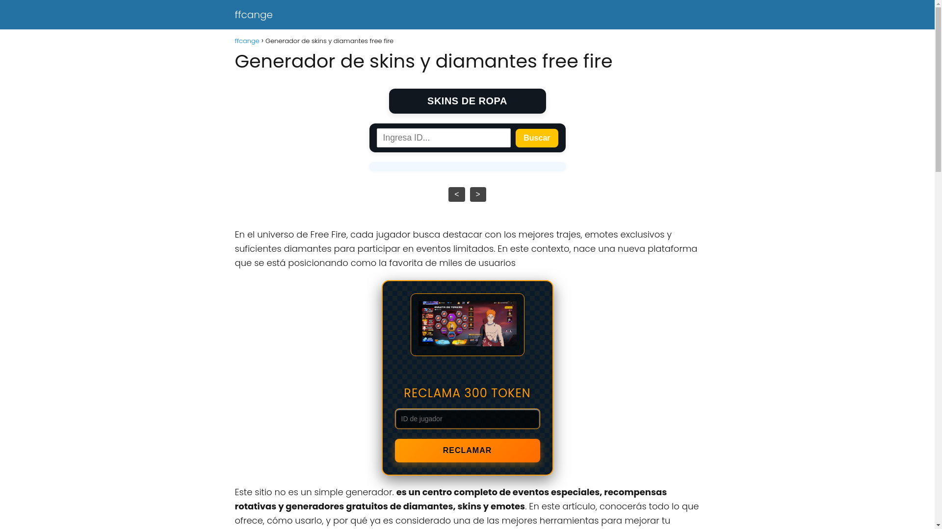 website screenshot of https://temur.online/ffcange/