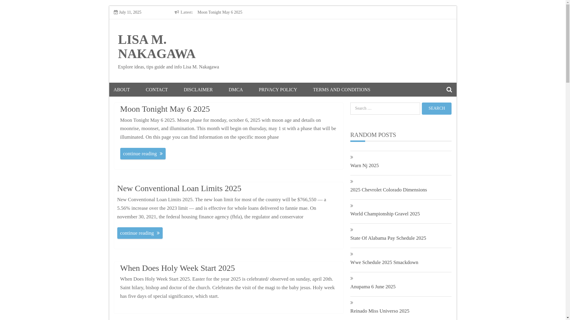 website screenshot of https://lisamnakagawa.pages.dev/