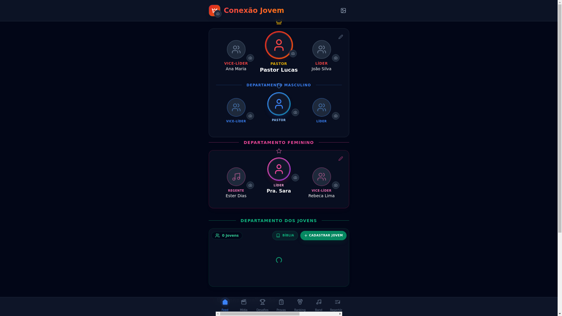 website screenshot of https://conexaojovemagec.com/