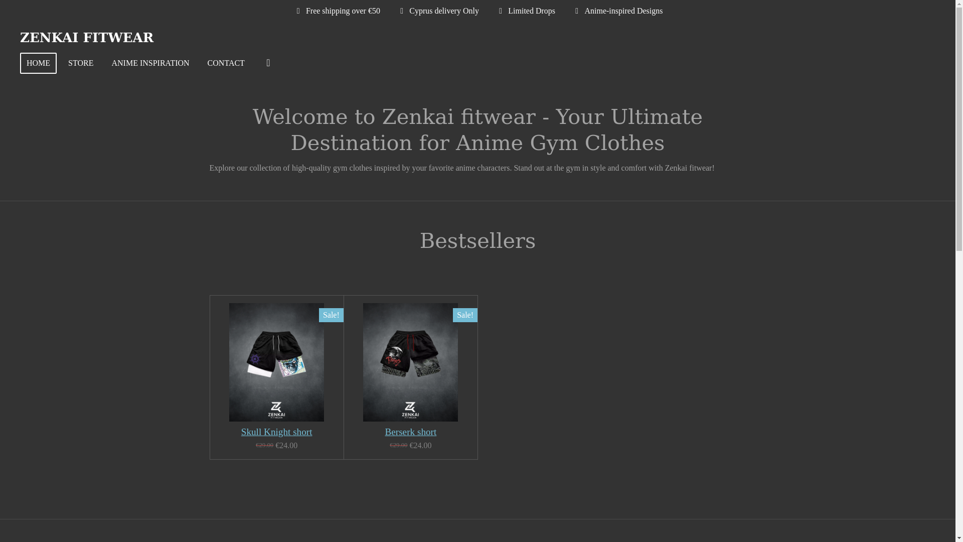 website screenshot of https://zenkai-fitwear.com/