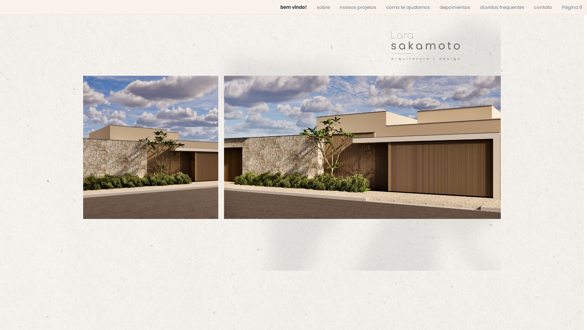 website screenshot of https://larasakamoto.com.br/