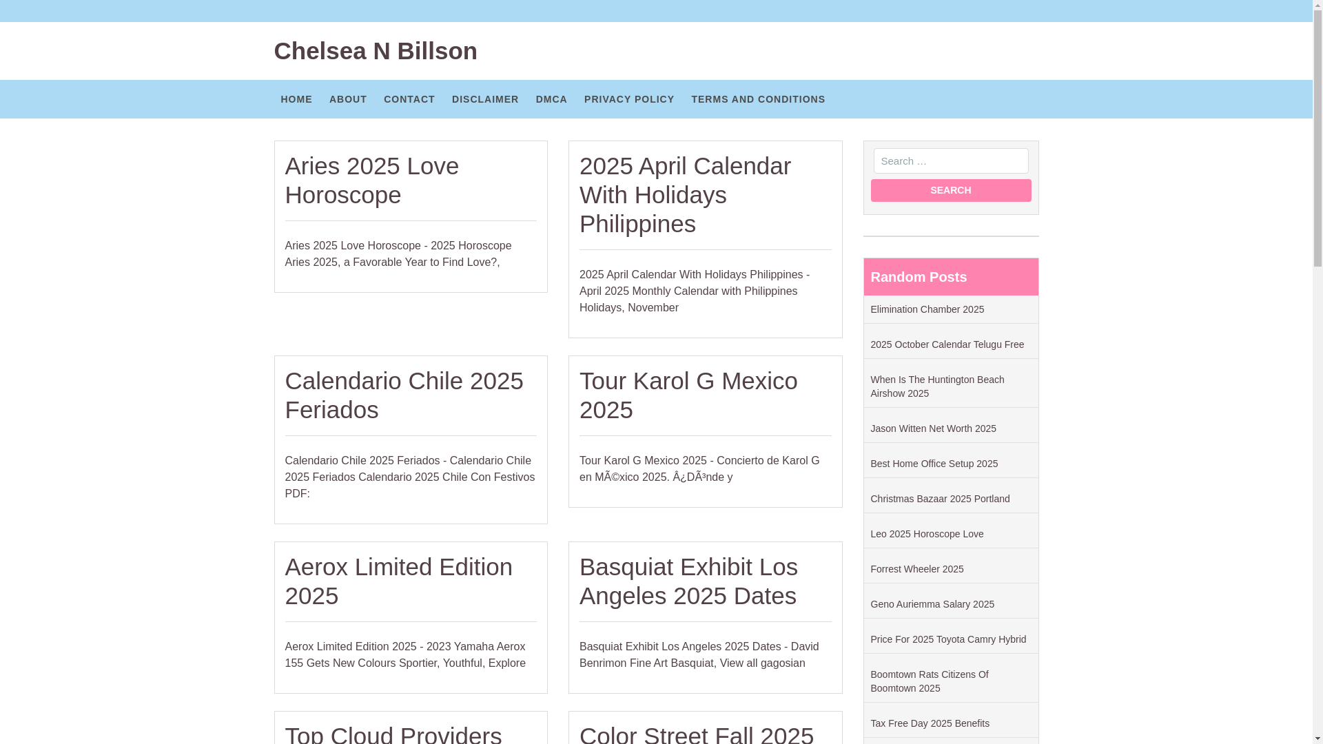 website screenshot of https://chelseanbillson.pages.dev/