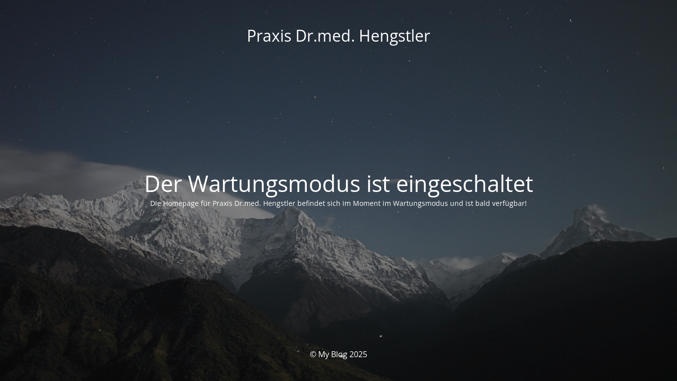 website screenshot of https://praxis-hengstler.ch/