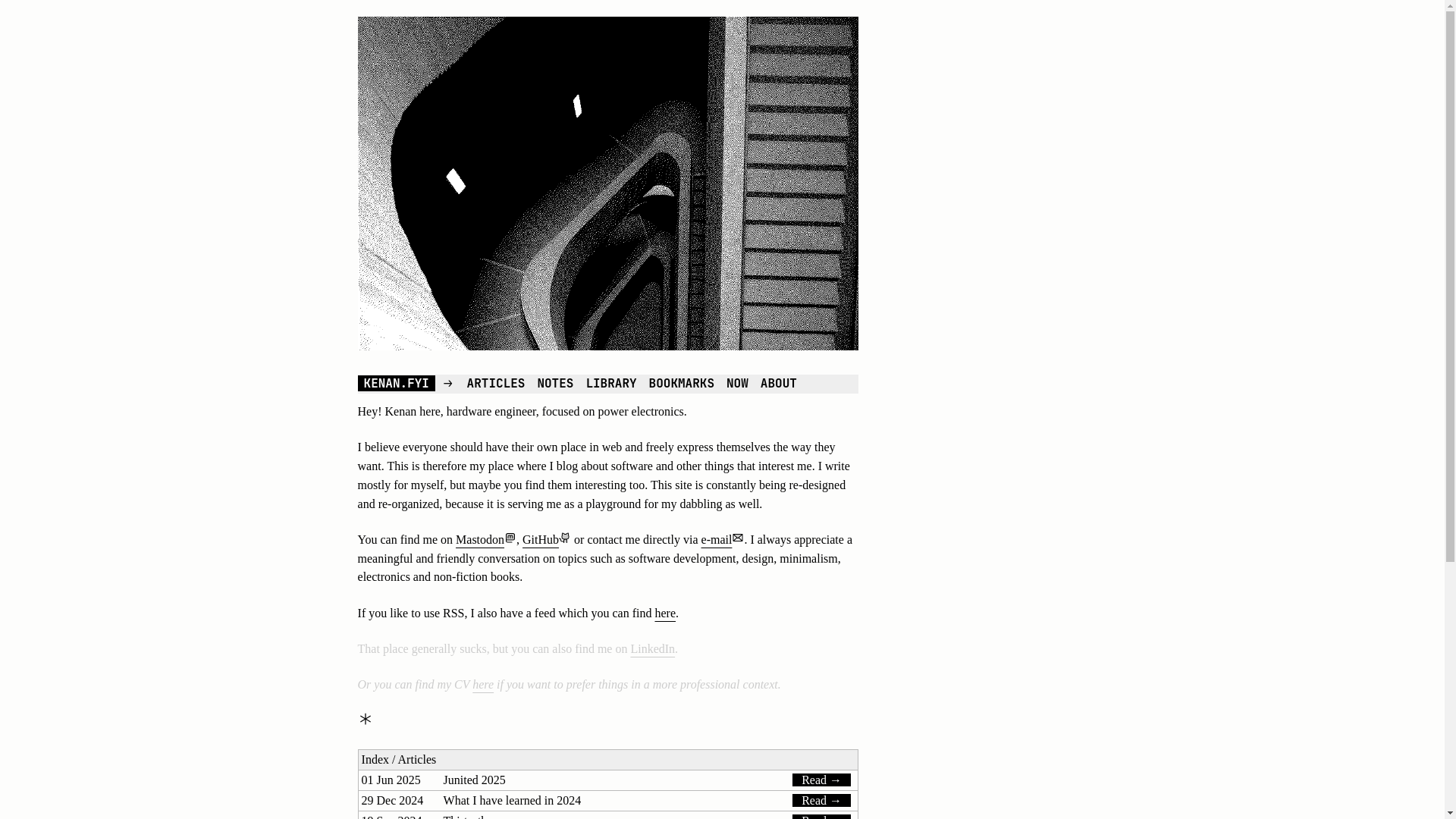 website screenshot of https://kenanfyi.pages.dev/