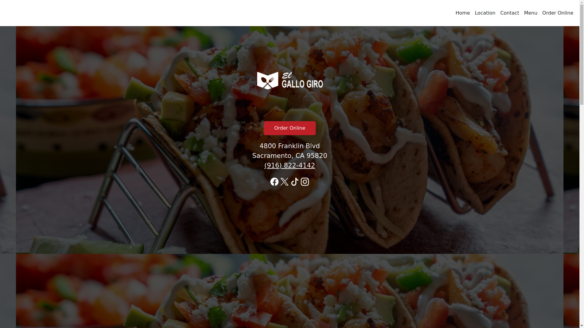 website screenshot of https://elgallogirotacosymariscos.com/