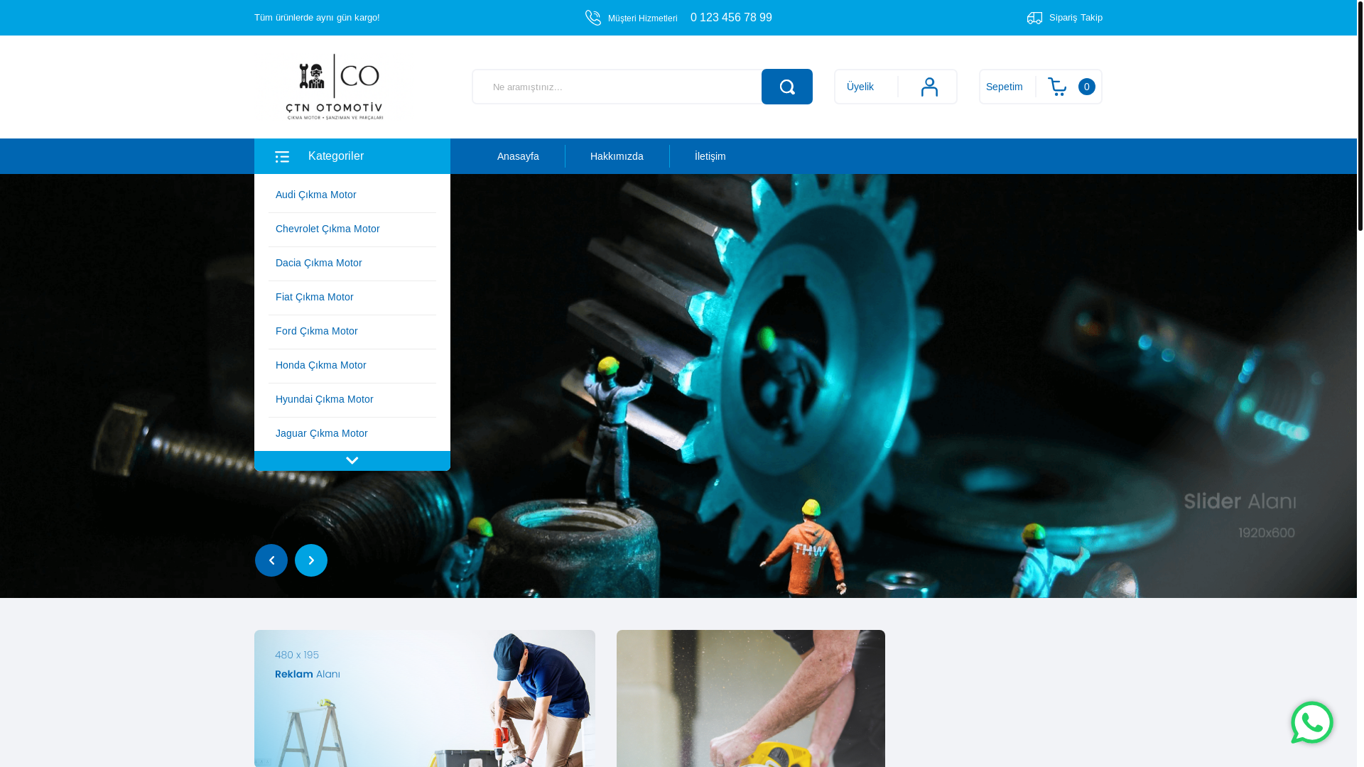 website screenshot of https://otocikmaparcam.com/