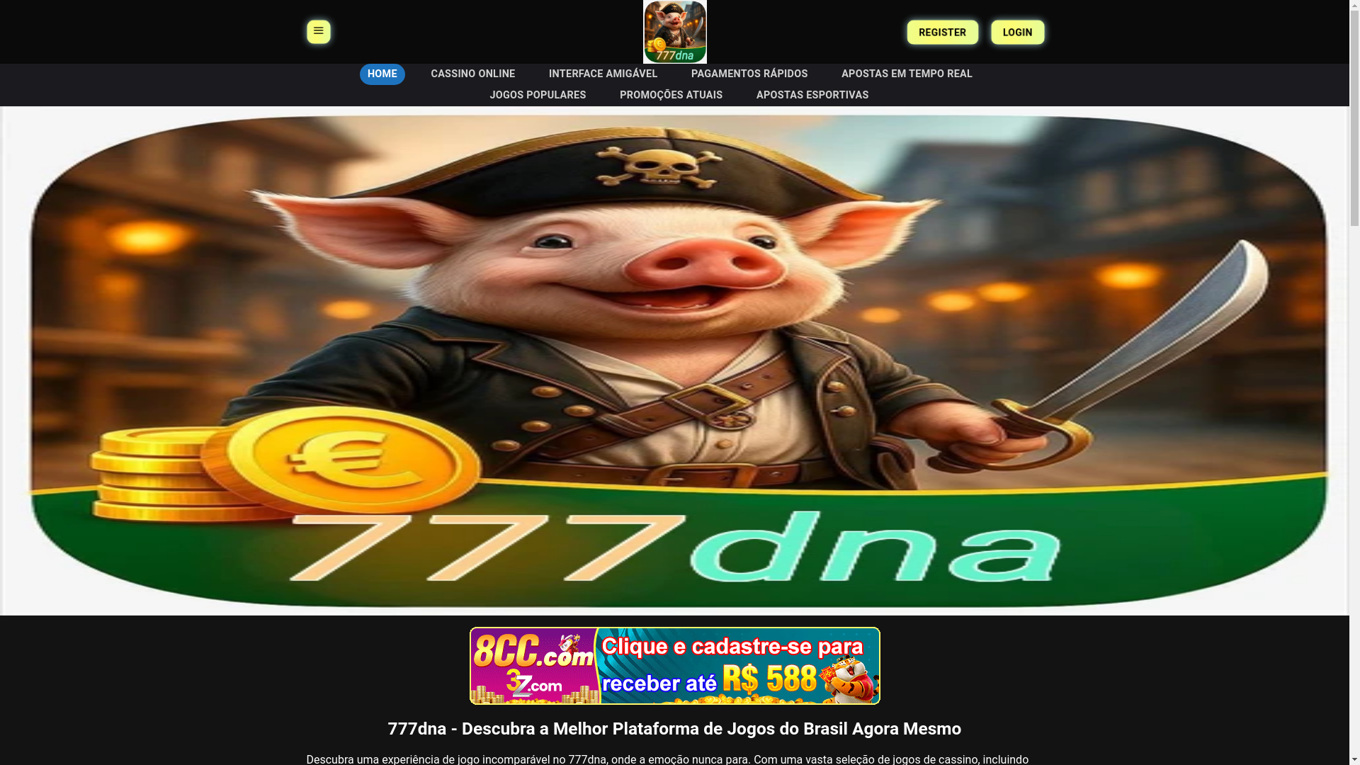website screenshot of https://777dnan.com/