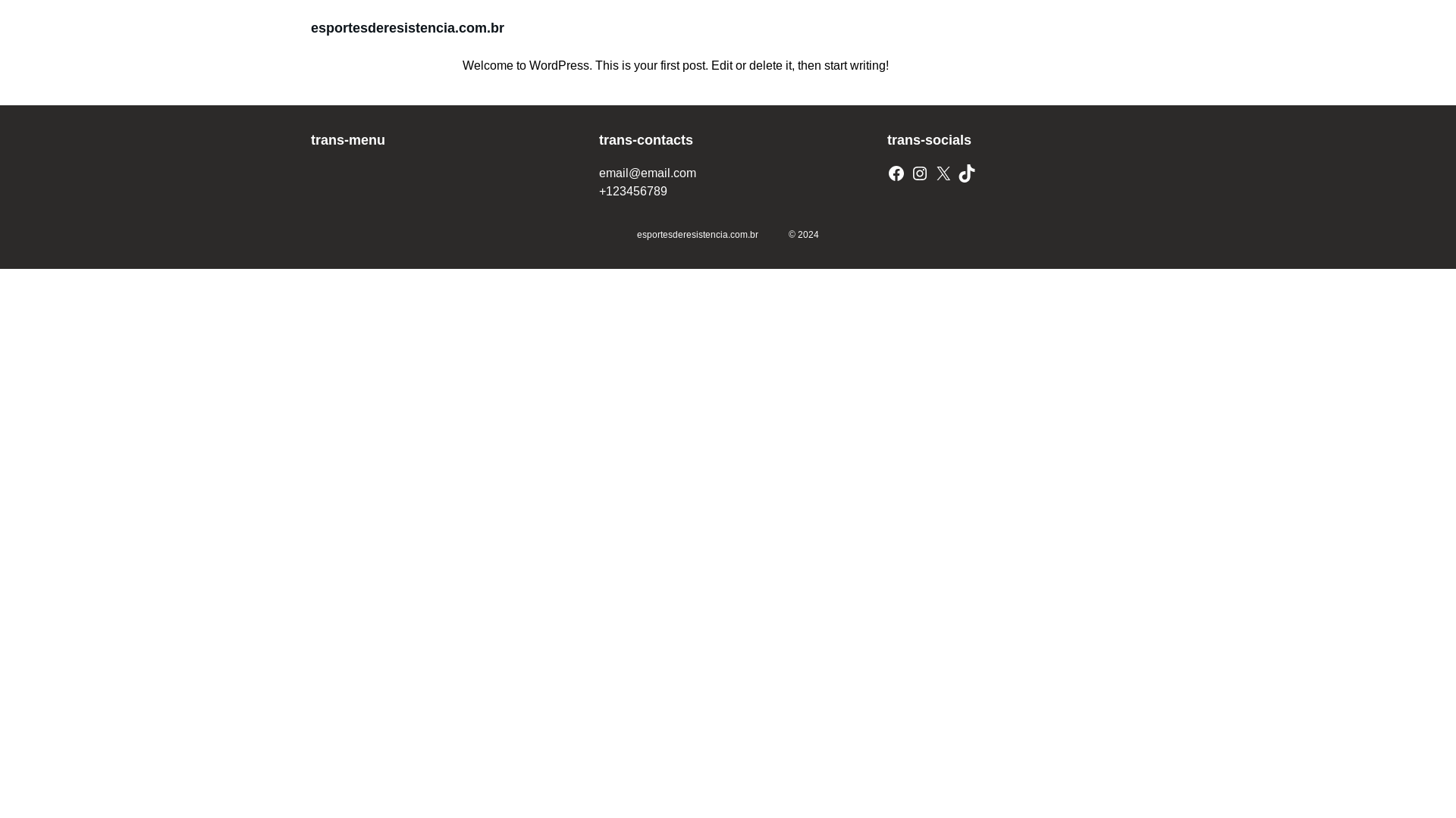 website screenshot of https://esportesderesistencia.com.br/