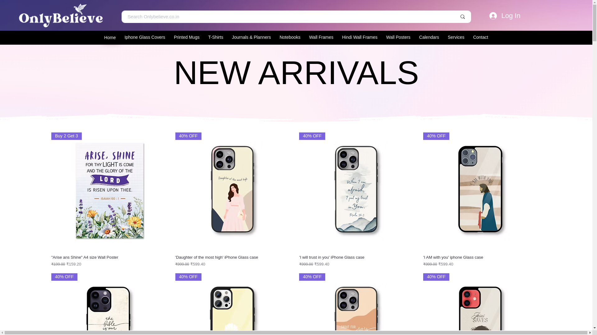 website screenshot of https://onlybelieve.co.in/