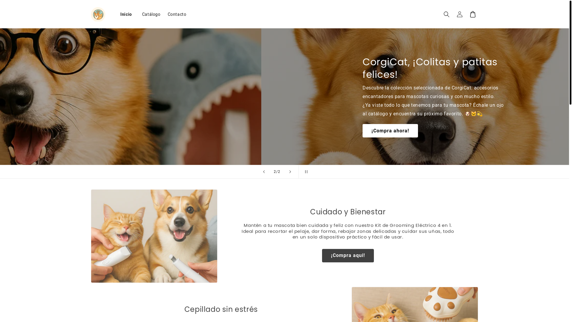 website screenshot of https://corgicat.shop/