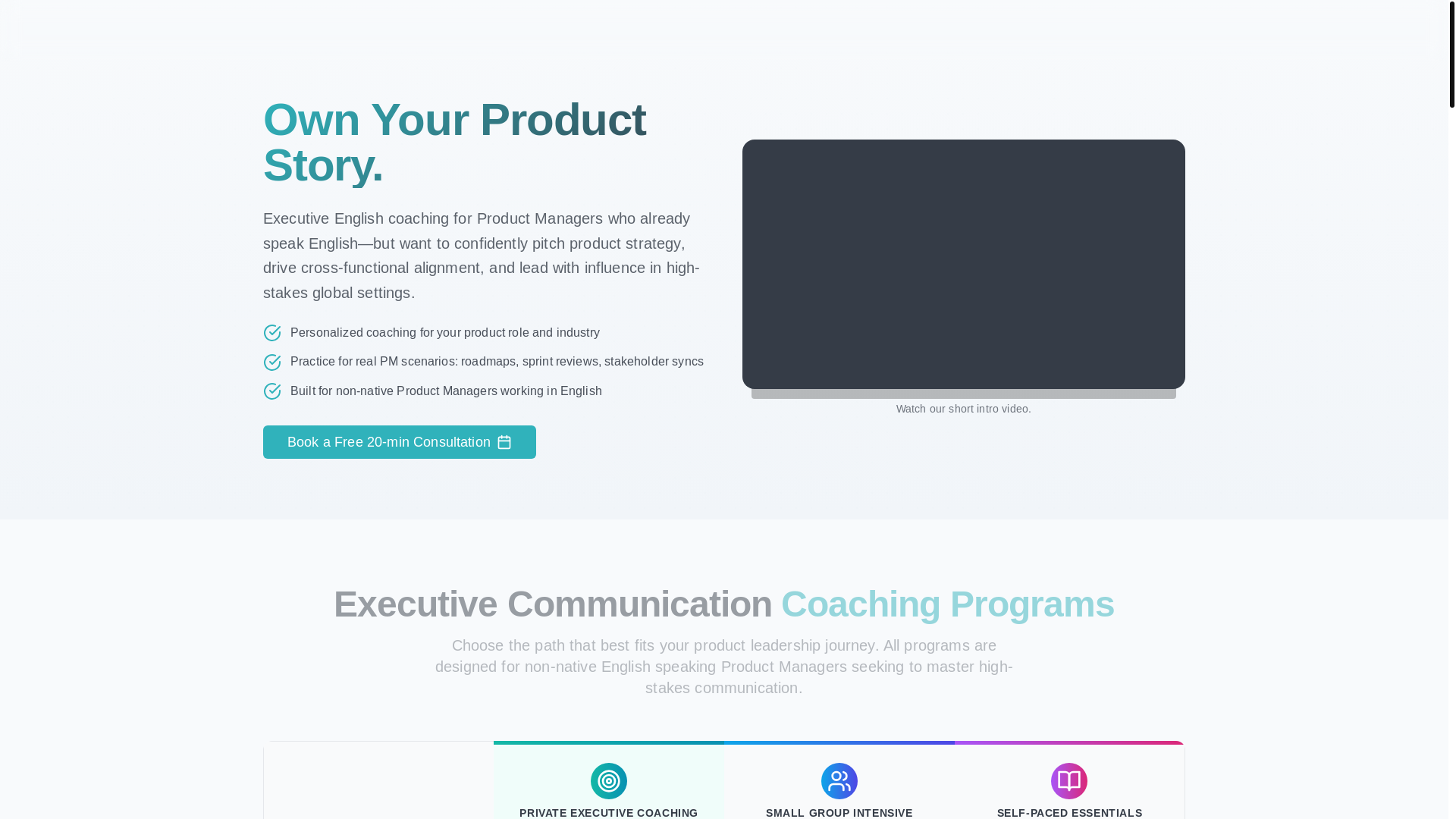 website screenshot of https://globaltechfluentchat.co/