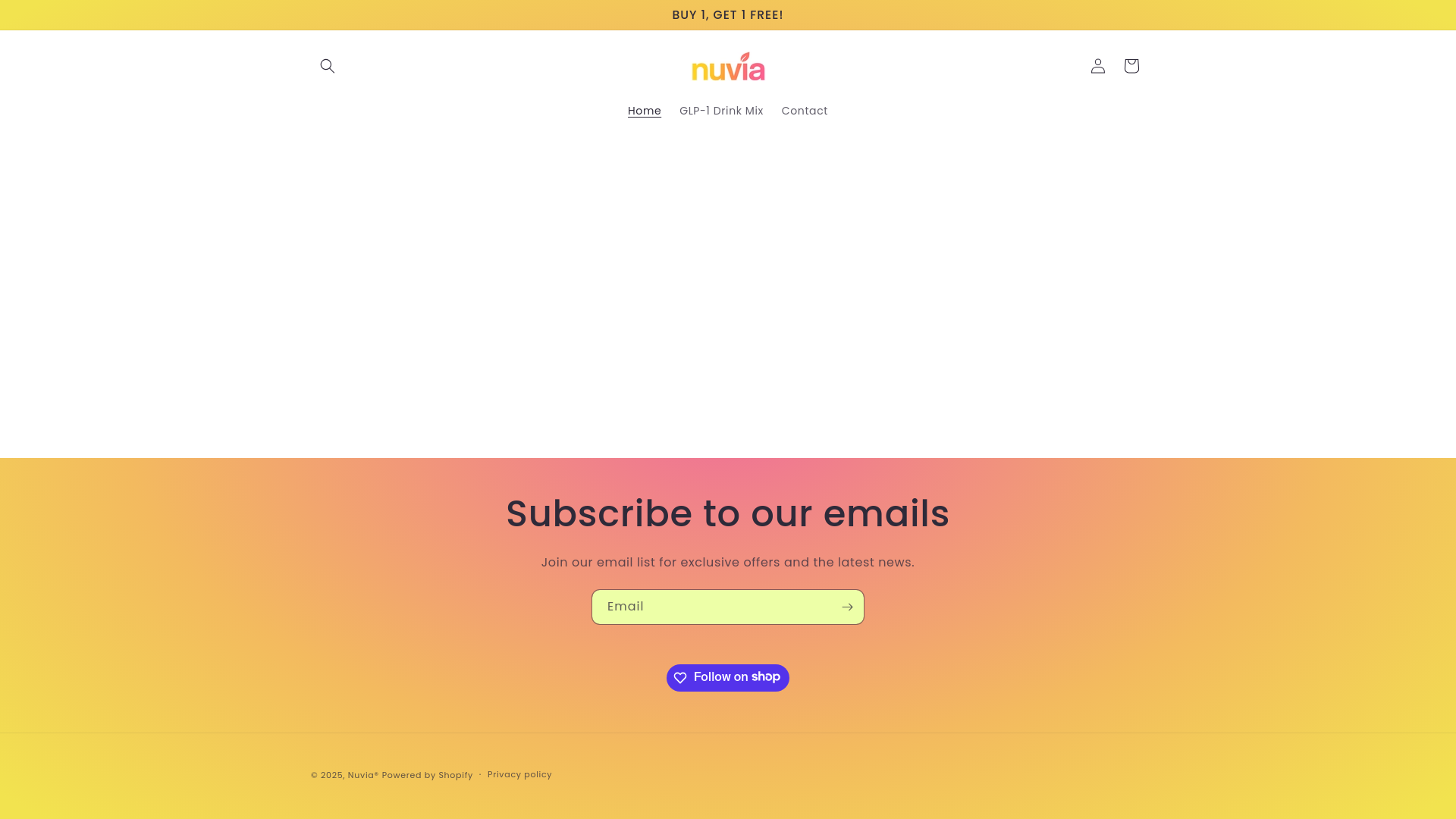 website screenshot of https://nuviaorganic.com/