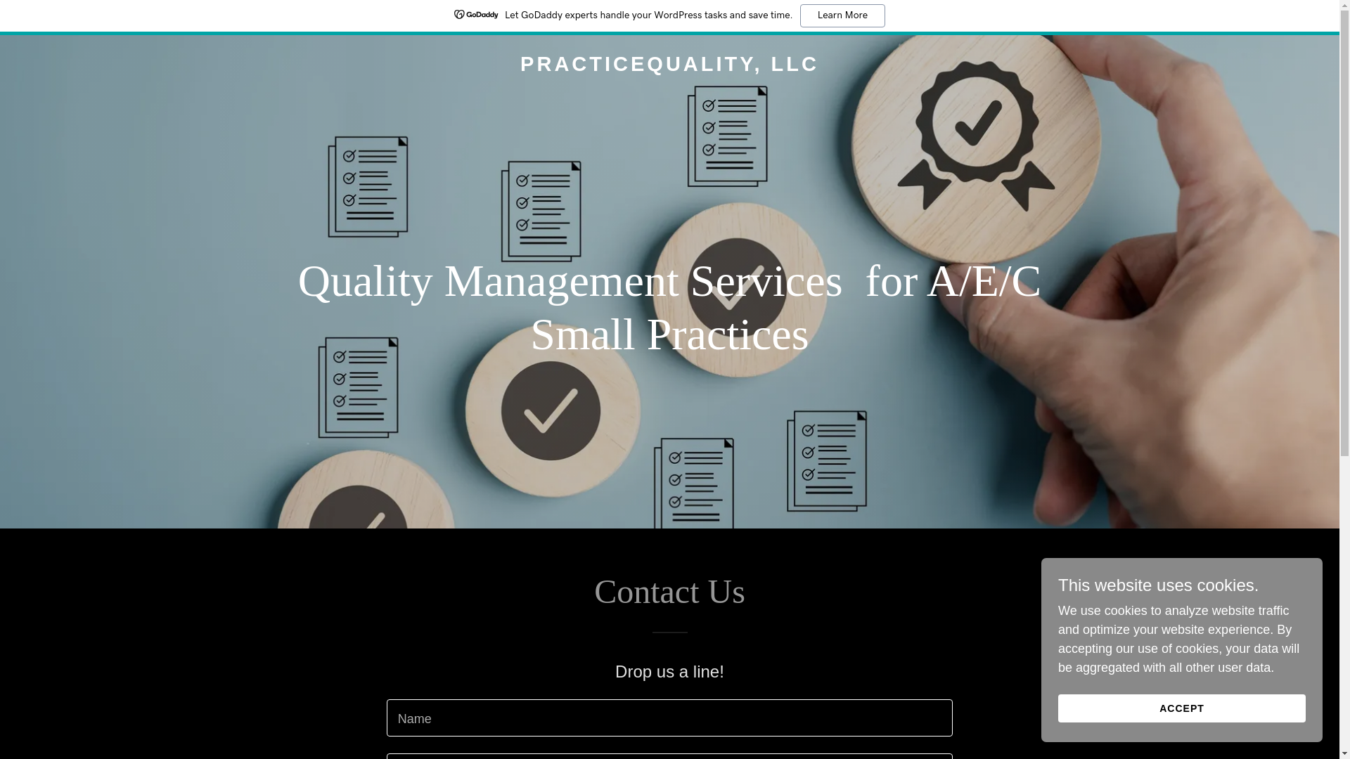 website screenshot of https://practicequality.us/