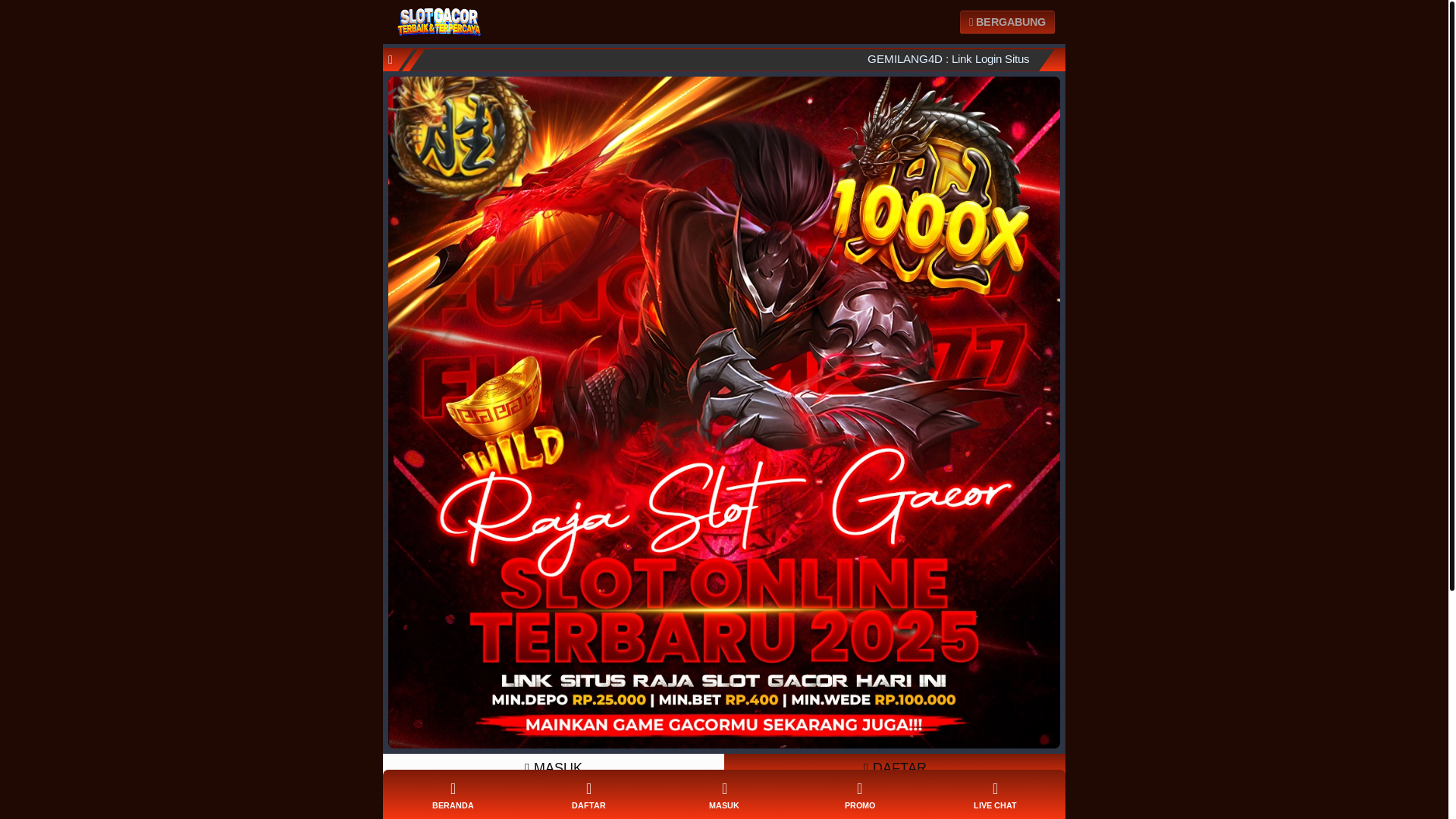 website screenshot of https://main-situs-tergacor.pages.dev/