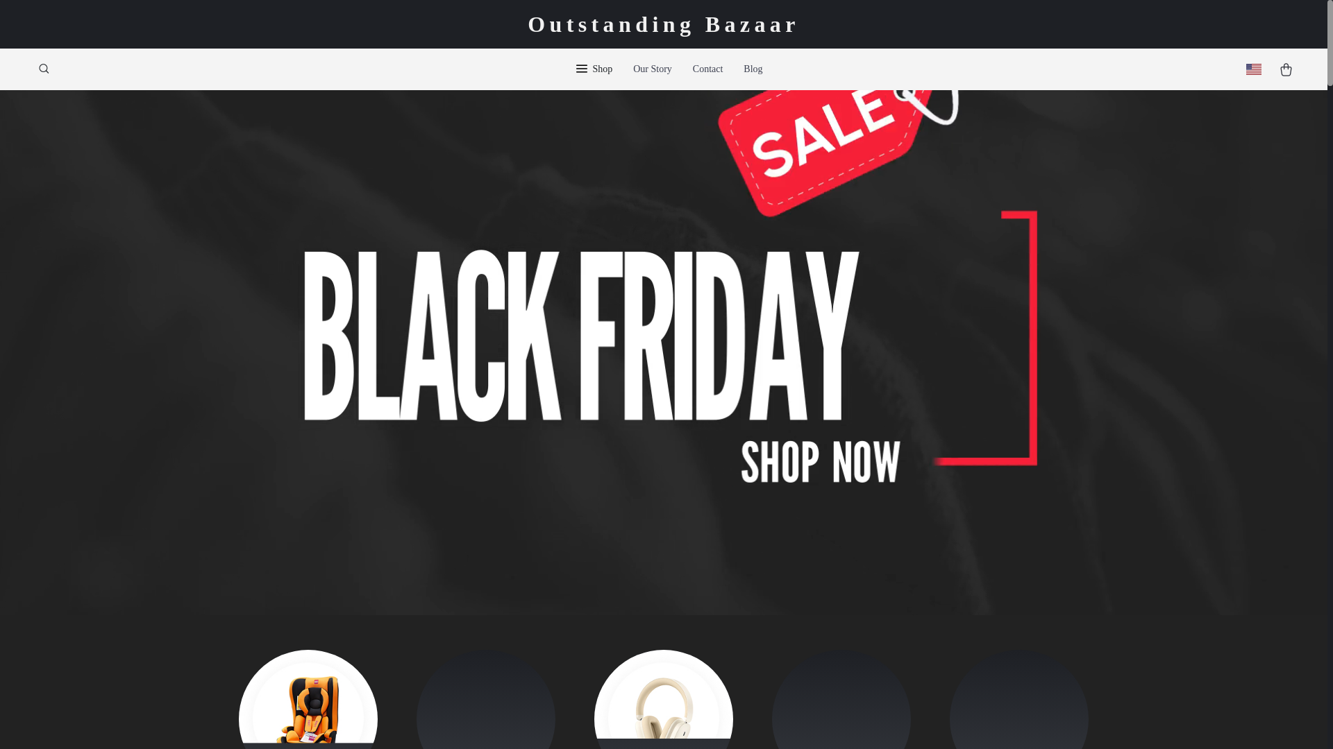 website screenshot of https://outstandingbazaar.shop/