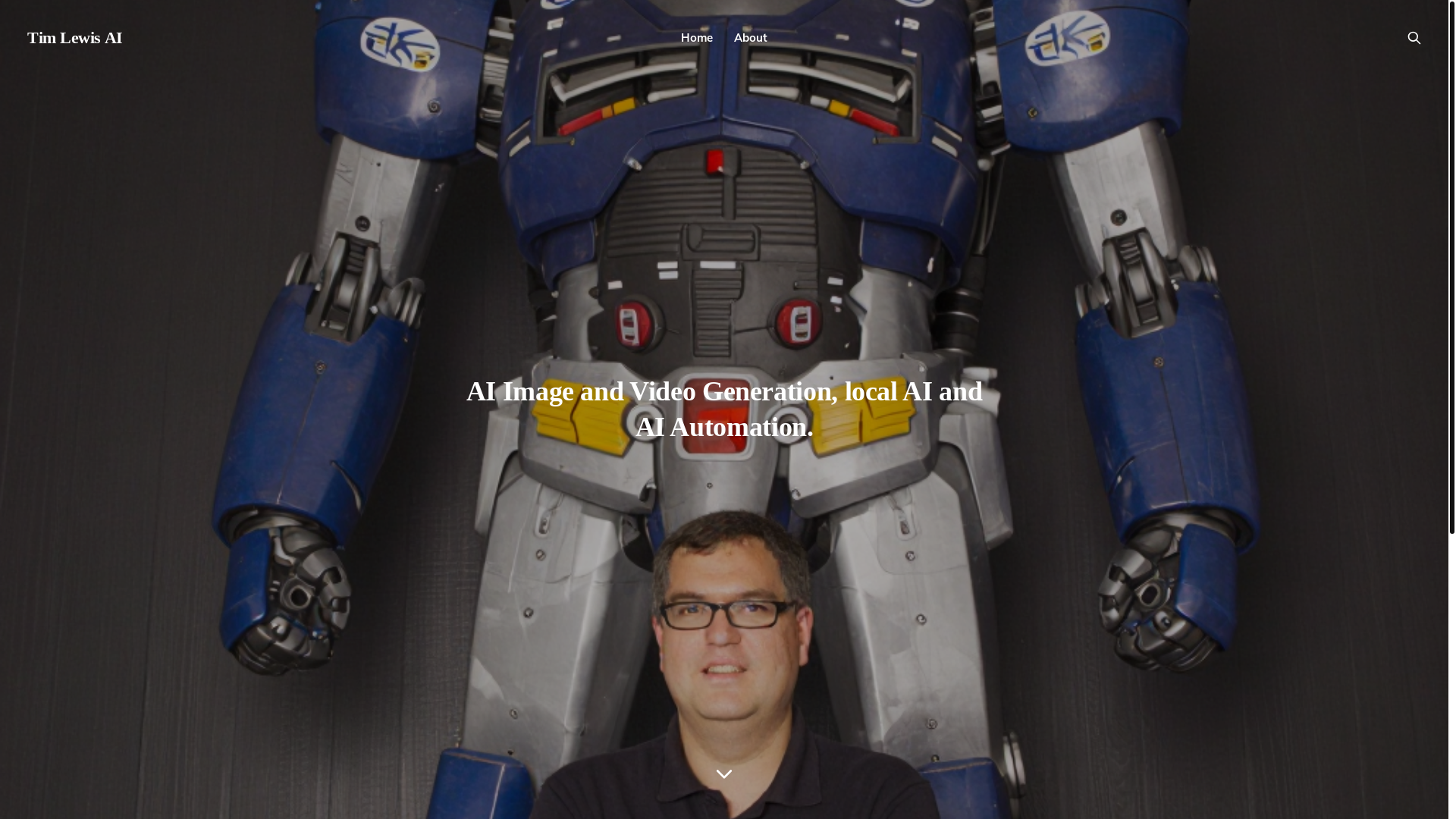 website screenshot of https://timlewisai.com/