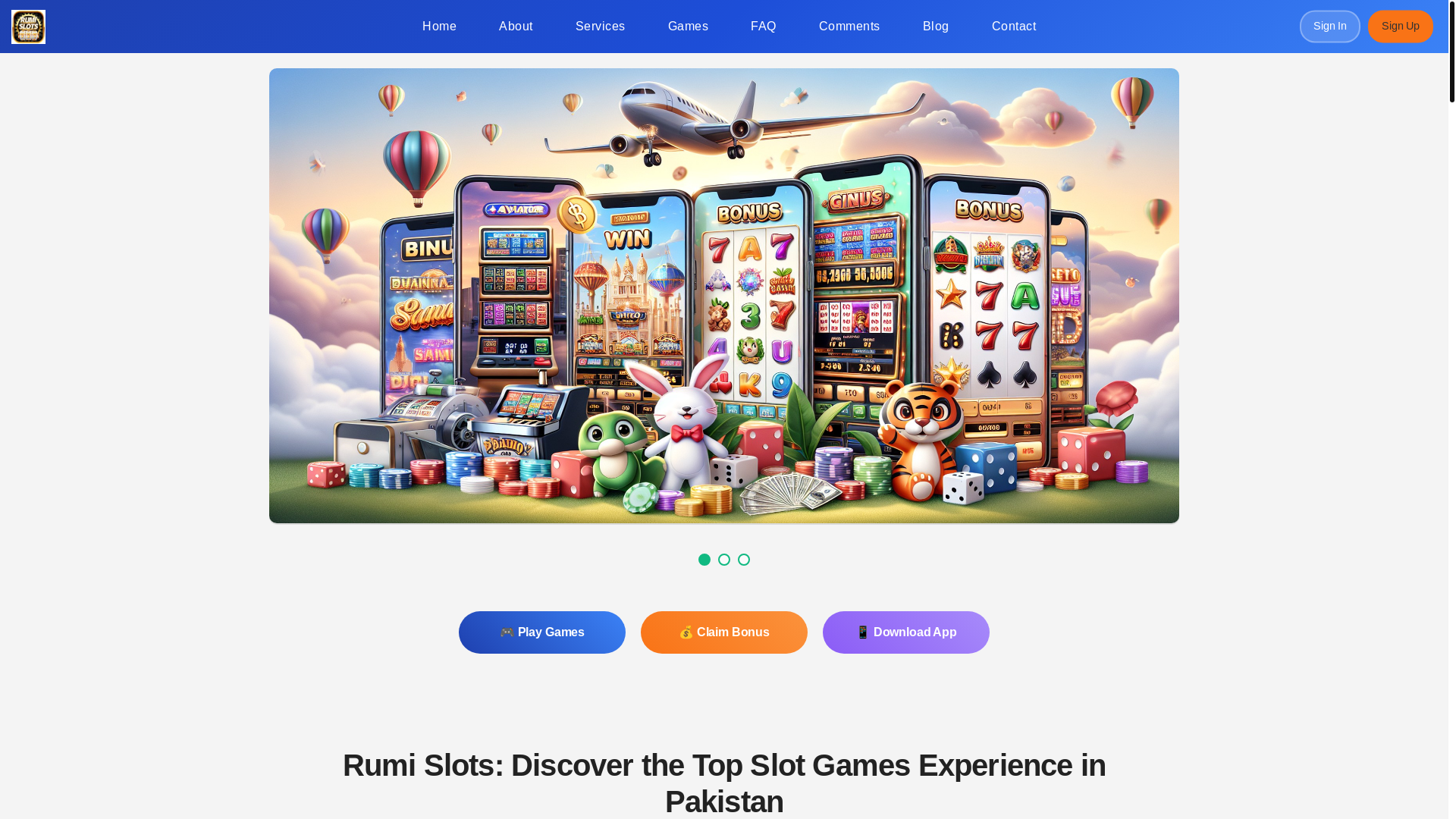 website screenshot of https://rumislotsc.com/