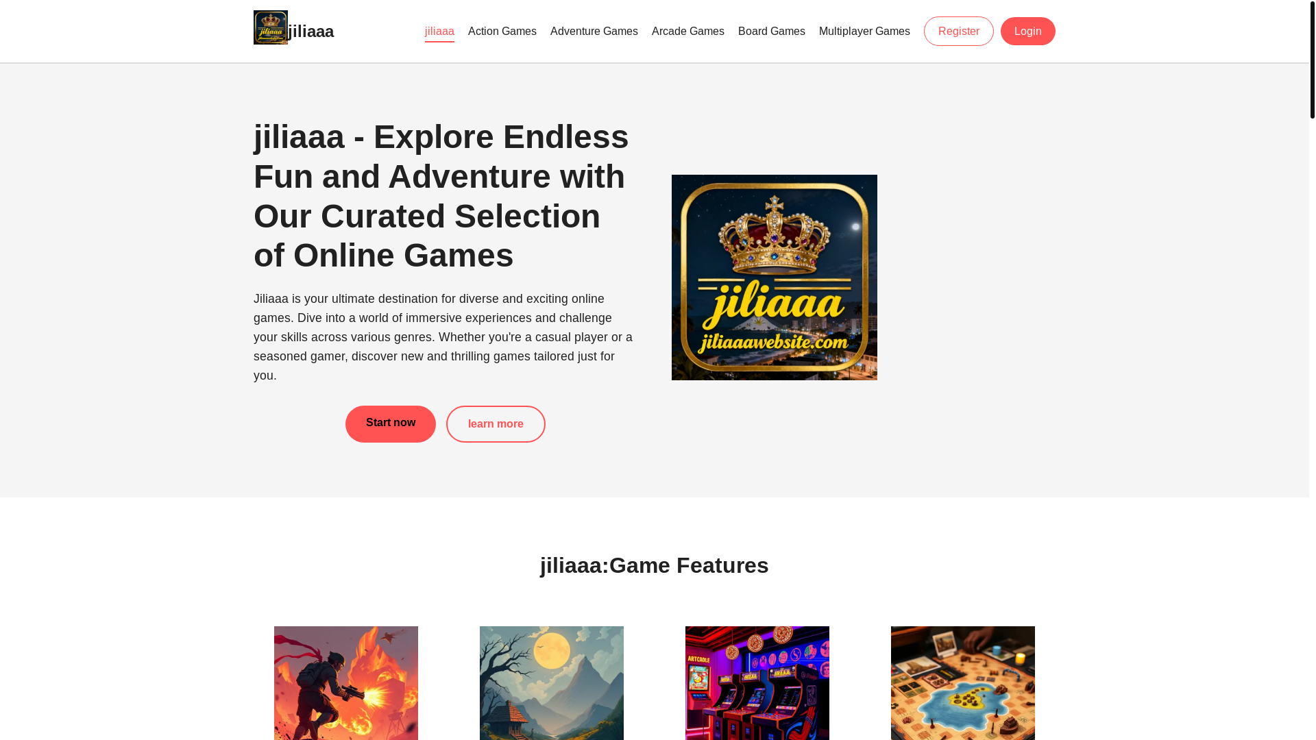 website screenshot of https://jiliaaawebsite.com/