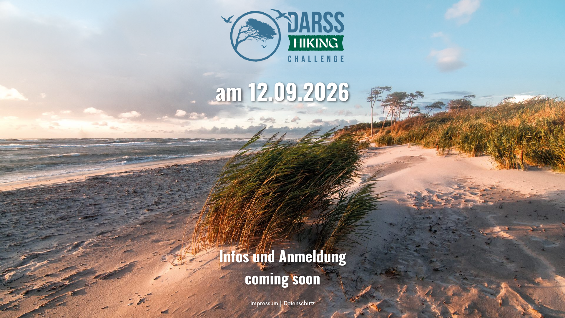 website screenshot of https://darss-hiking.de/