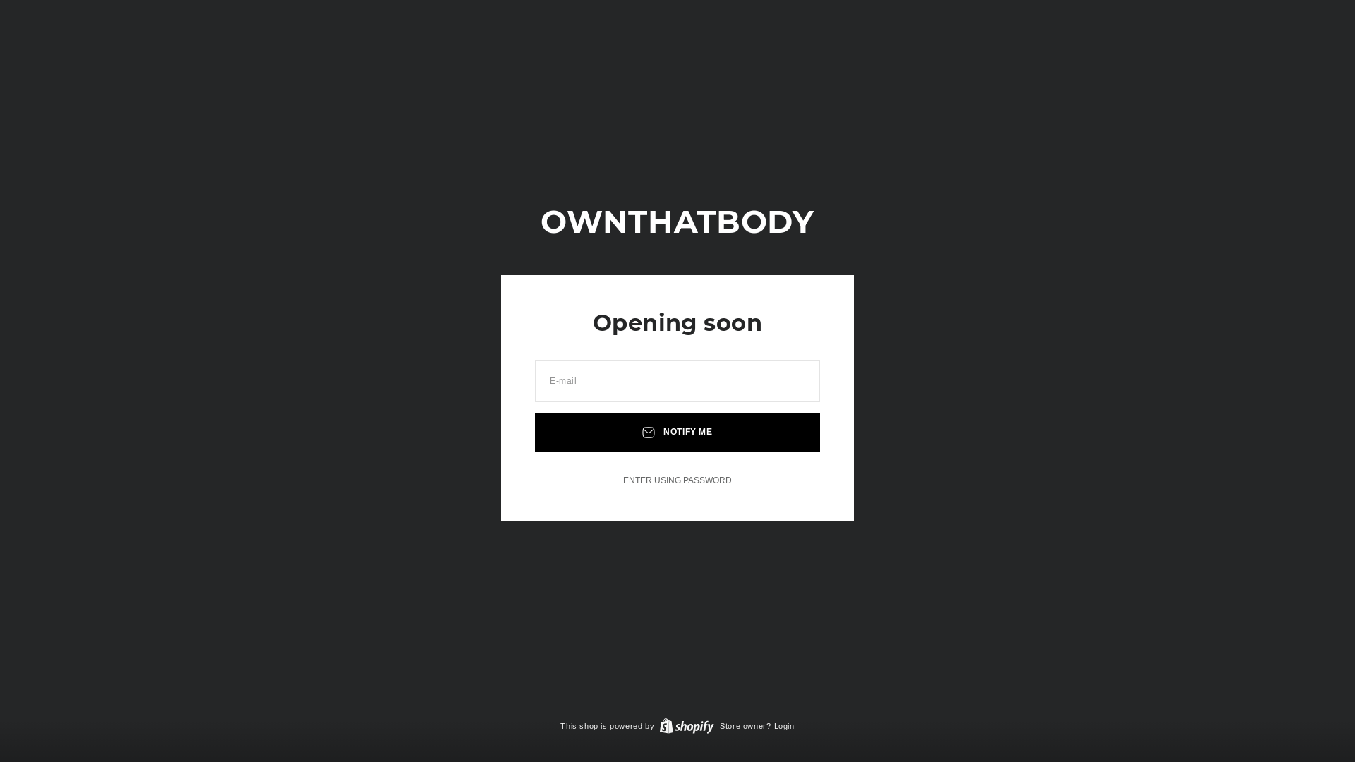 website screenshot of https://ownthatbody.com/