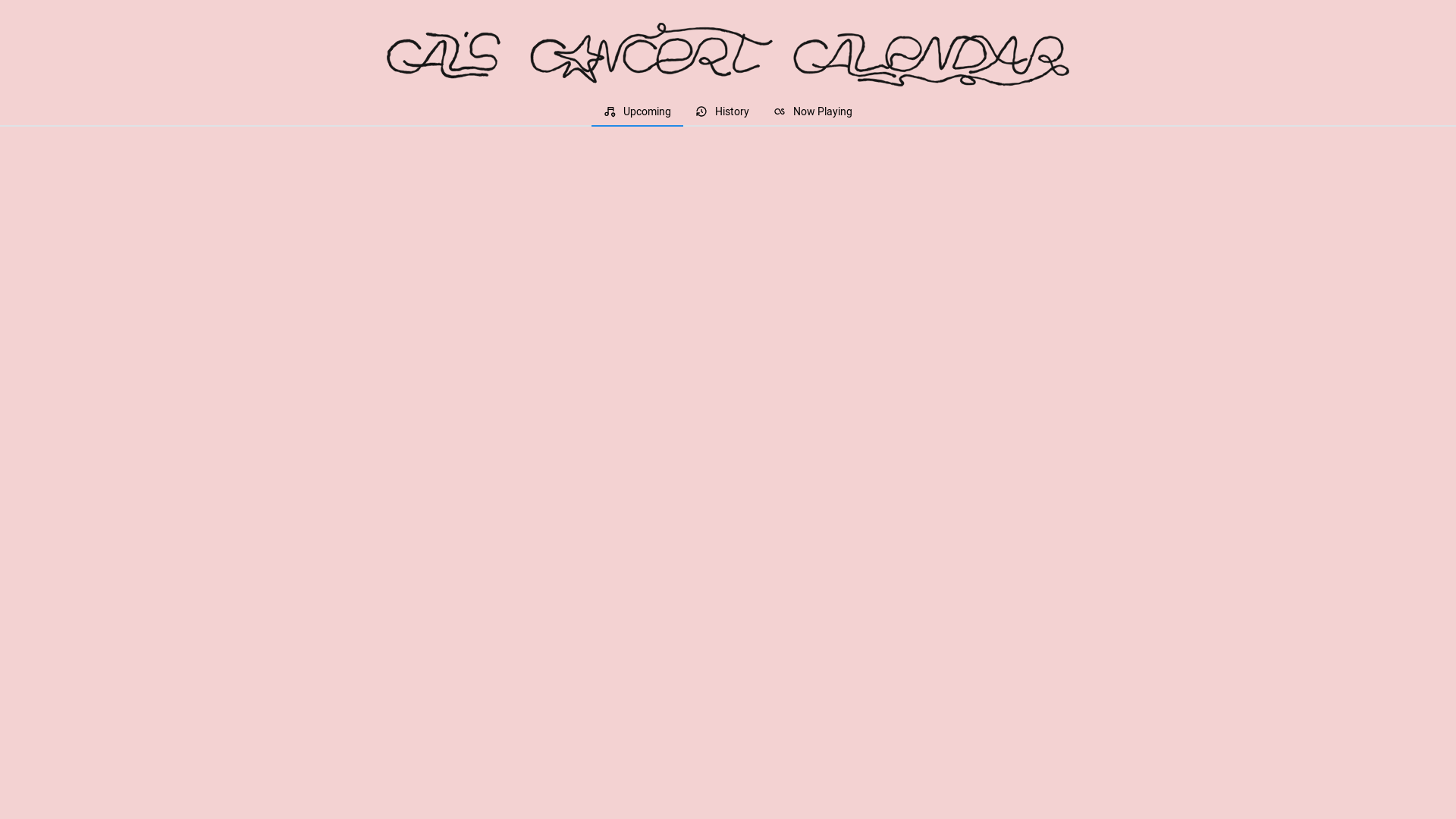 website screenshot of https://concertcalendar.pages.dev/