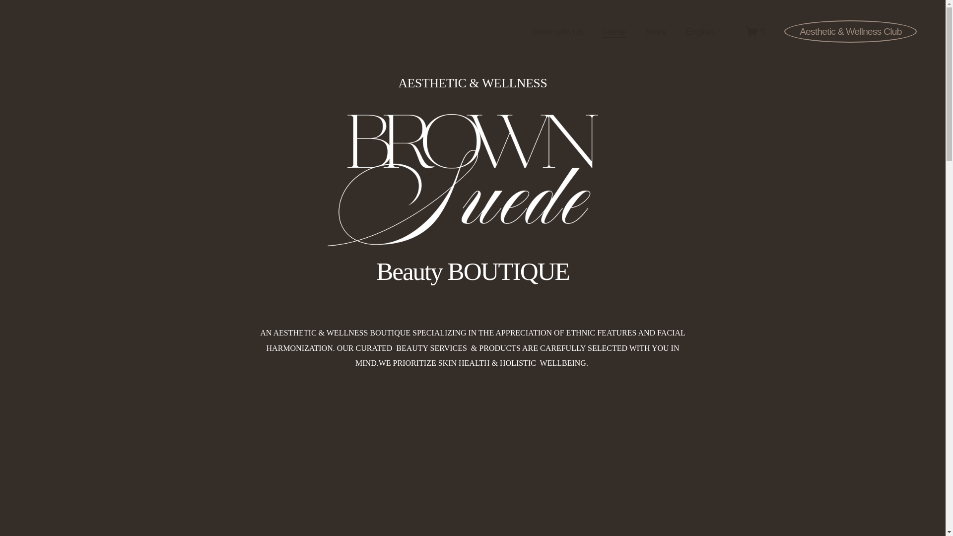 website screenshot of https://brownsuedeaestheticandwellness.com/